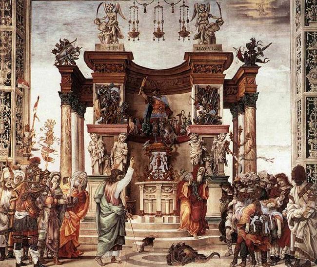 LIPPI, Filippino St Philip Driving the Dragon from the Temple of Hieropolis China oil painting art